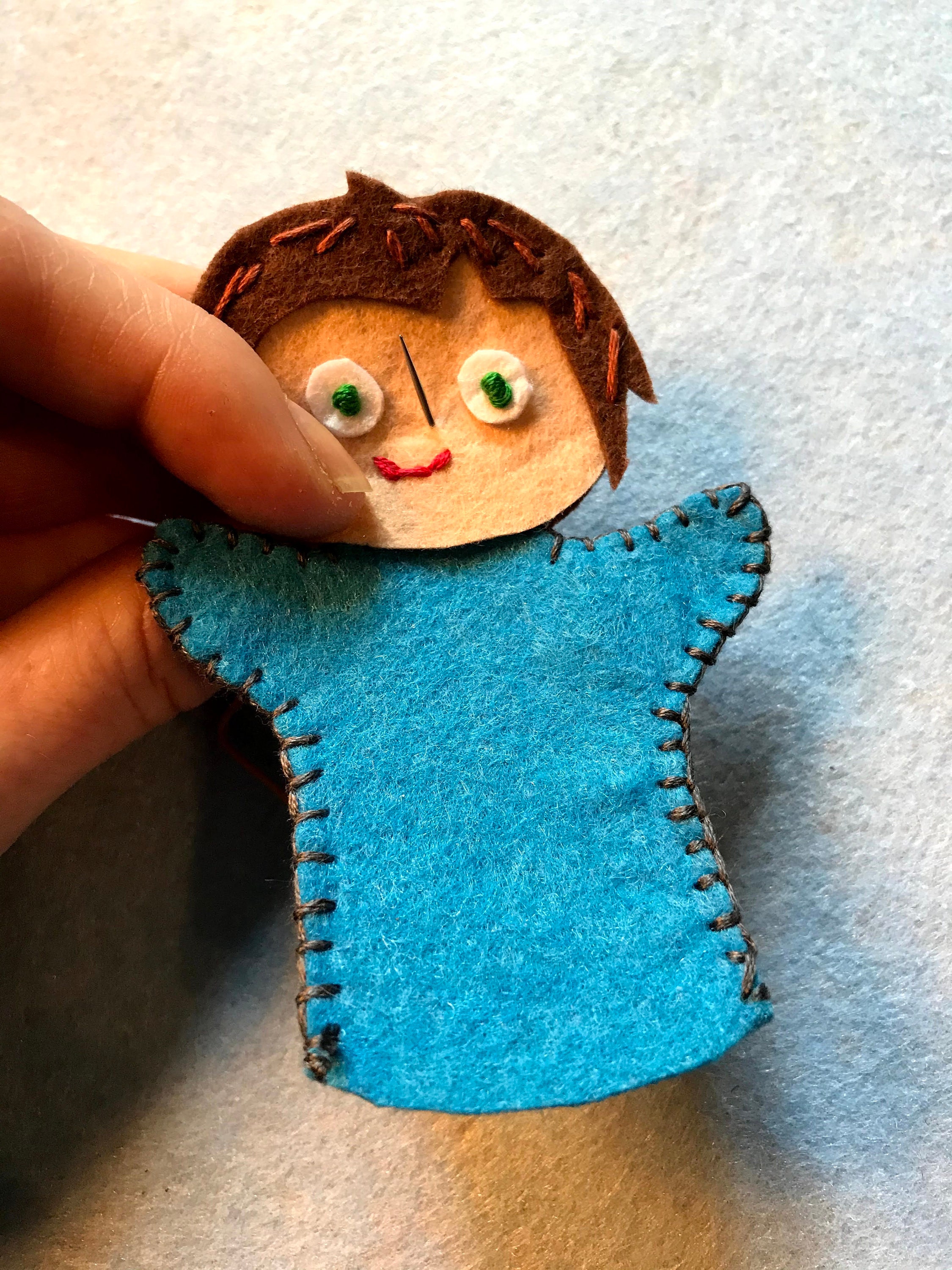 Personalised Finger Puppet Making Kit Etsy UK