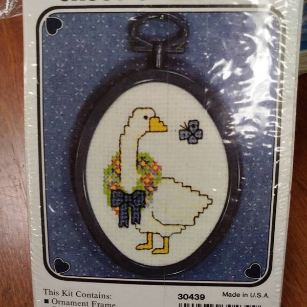 The New Berlin Co counted cross stitch kit goose