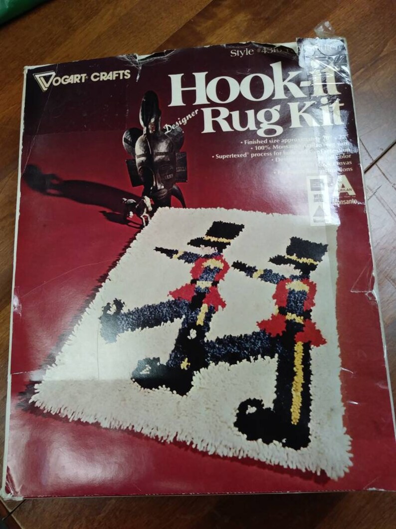 Vogart Crafts Hook it rug kit #4316 toy soldier