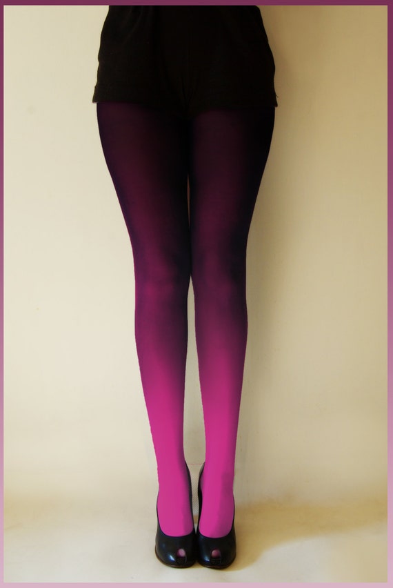 Items similar to Ko-Ko hand dyed Ombre Tights in Pink UK on Etsy