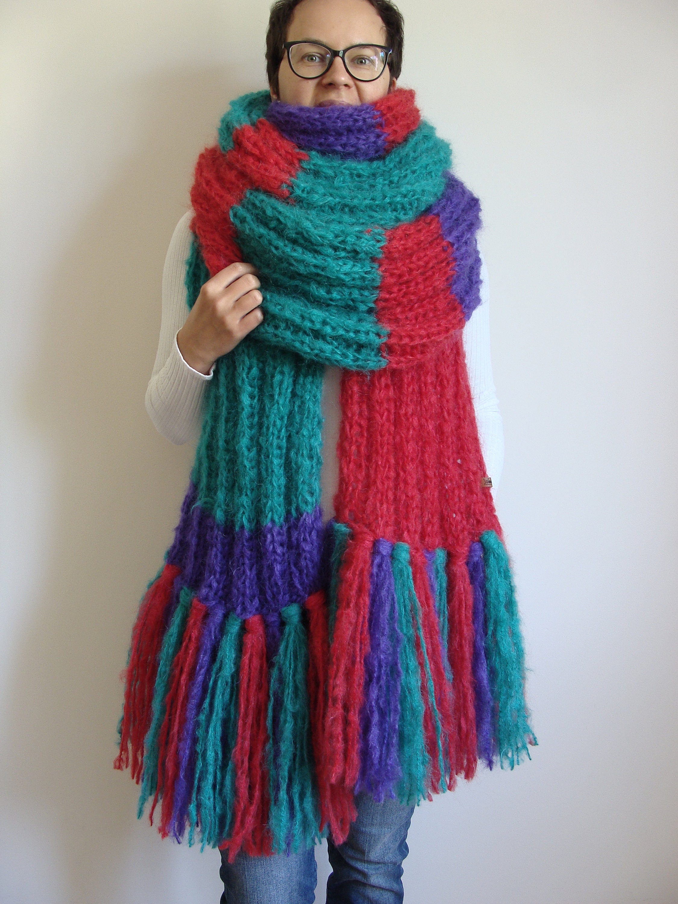 ♡Éé mohair fringe muffler gray ♡Éé mohair fringe muffler （3color） | épine