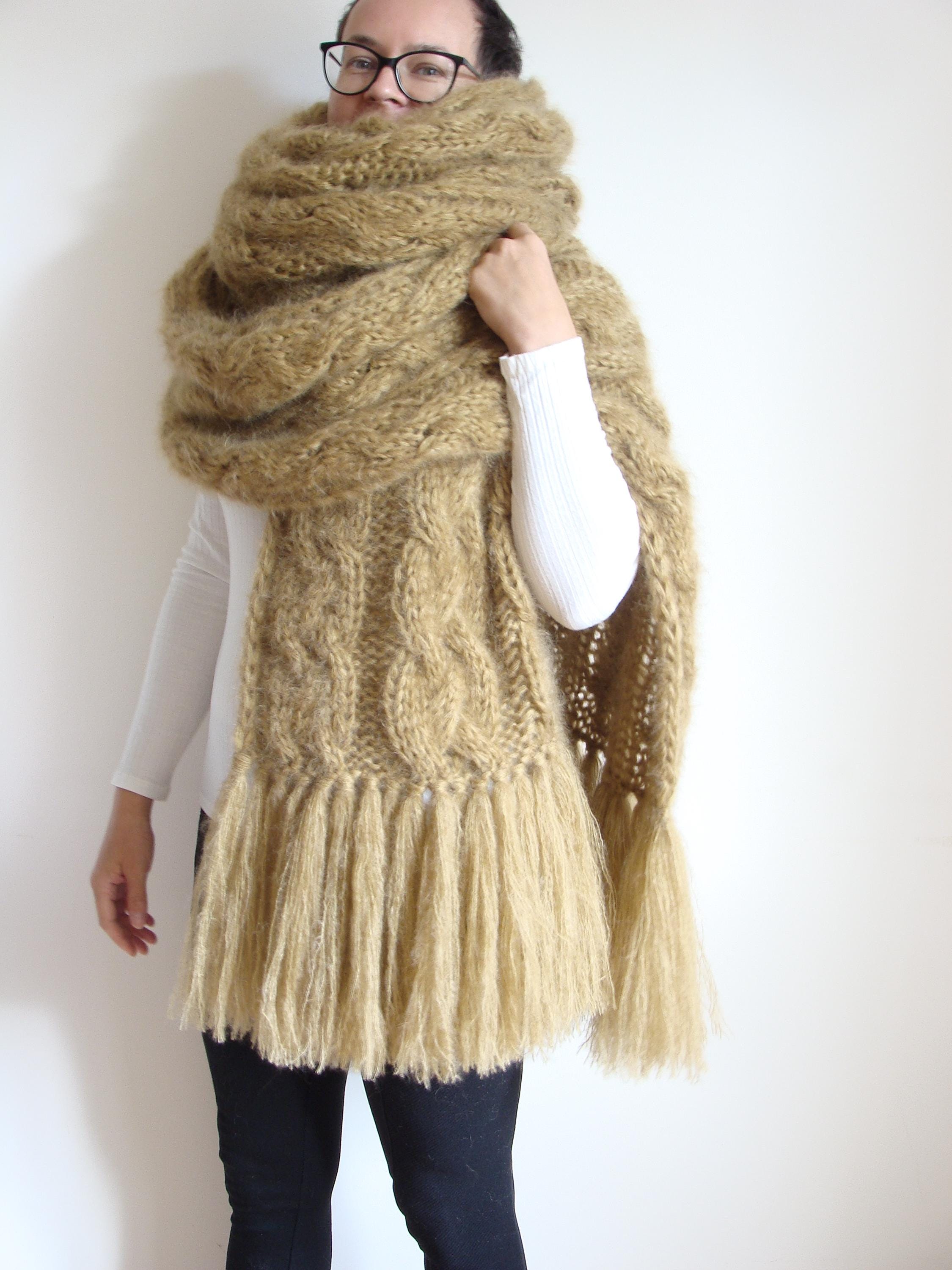 Sciarpa lana treccia Italia