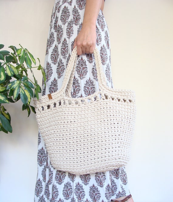 crochet rope bag