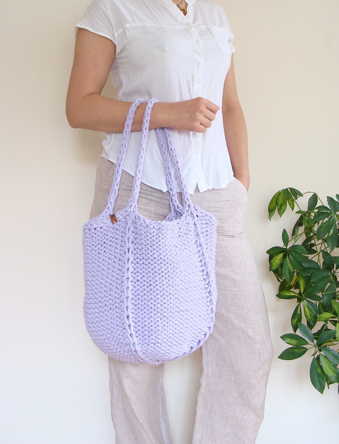 Groovy Knit Tote Bag