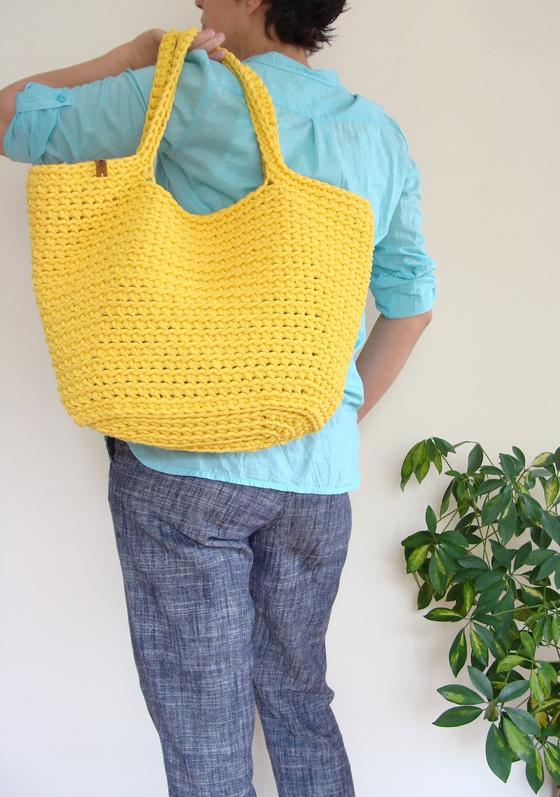 Cotton Basket Bag Summer Crochet Bag Beach Bag Custom Bag - Etsy
