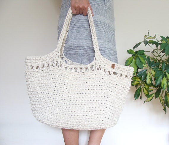 large cord tote bag
