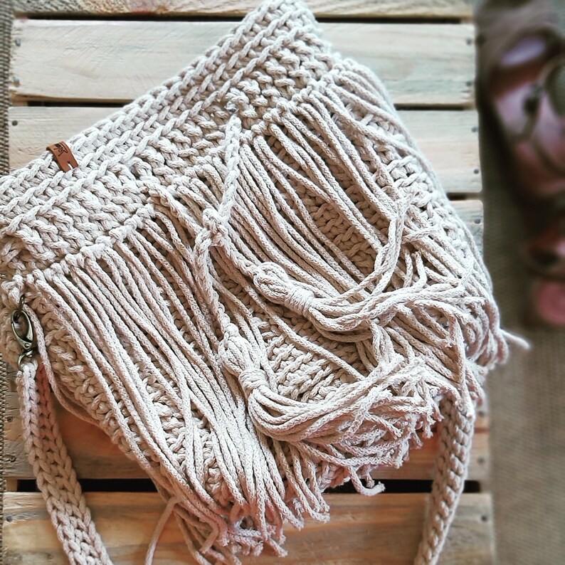 Boho Fringe Crossbody Bag Custom Bucket Bag Drawstring Bag Etsy