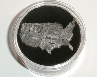 Genuine Meteorite Aletai Laser Cut Sculpture - Unique USA Shape | Great Educational Gift