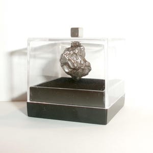 Meteorite Campo del Cielo | Authentic 2.1g Crystal with Display Cube | Space Lover Gift