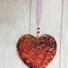 Handmade Pottery Love Heart, Gifts for Her, Him, Anniversary, Engaged, Romance, Romantic, Ceramic Ornament Decoration, Valentines Day Gift.