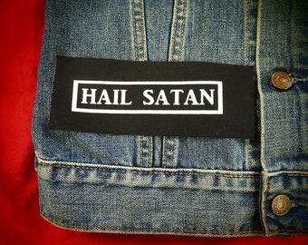 Hail Satan patch - satanism, devil patch, satanic patch, 666, The Last Podcast on The Left, lpotl, horror patch, occult patch, baphomet