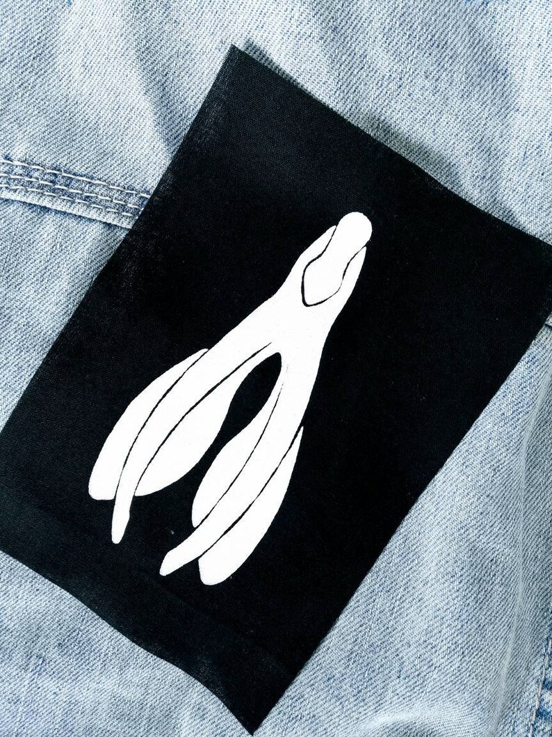 Clitoris Patch Large Punk Patch Queer Patches Riot Grrrl - Etsy Canada