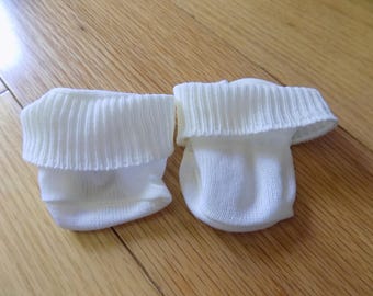 Cabbage Patch Kids CPK Dolls Vintage Play Socks: Sock Clothing Accessories off white