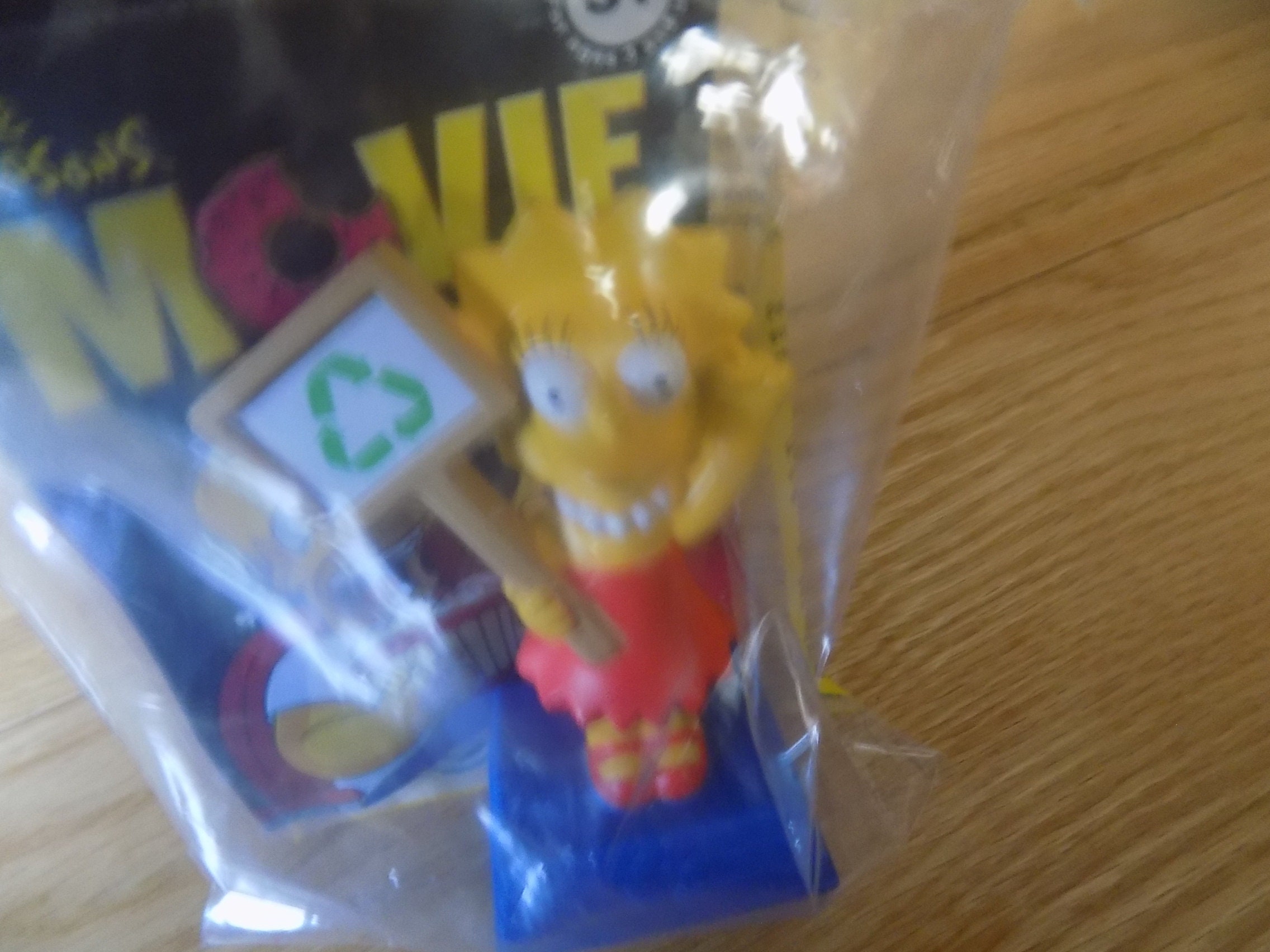 Vintage Simpsons Happy Meal Toy: New Sealed Burger King