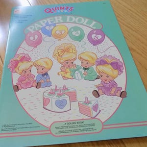 Qunits Paperdolls Vintage Dolls 1990&#39;s Paper doll Toys Action Figure Paperdoll UNPUNCHED