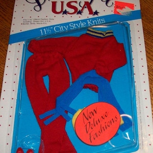 Dream Girl Barbie Sindy Maxie Dream Girl USA Outfit SEALED 1986 Vintage BBI Toys Clothing Doll Accessories