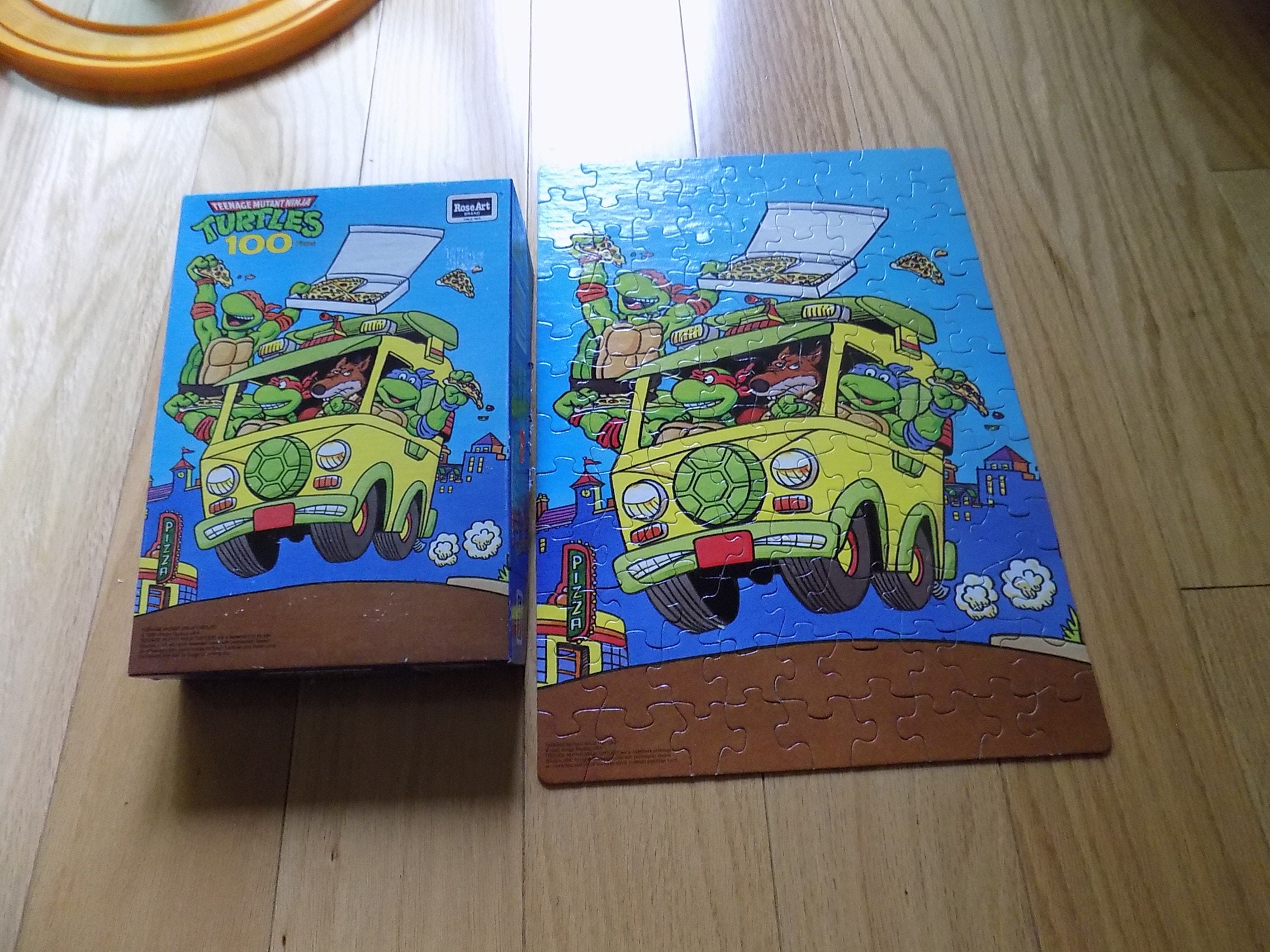 名作masasculp 四つ目おじさん　マサスカルプ　natsart works Vintage TMNT Puzzle: 1990 Rose Art, 100 Piece - Etsy