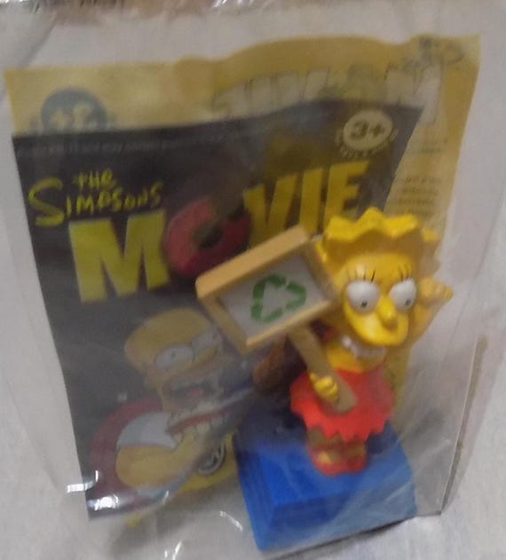 Vintage Simpsons Happy Meal Toy: New Sealed Burger King