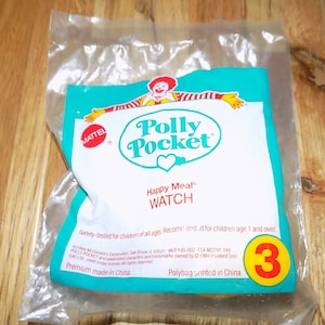 Polly Pocket Vintage Watch McDonald&#39;s Happy Meal Toy Mcdonalds action figure toy doll