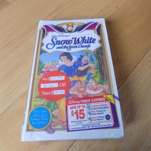 Walt Disney&#39;s Masterpiece Snow White and the Seven Dwarfs VHS tape Sealed 1995