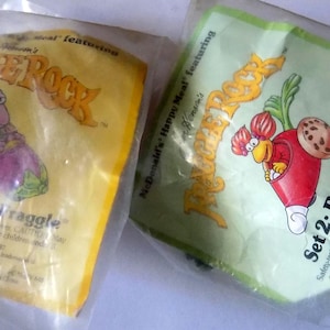 Vintage Fraggle Rock PVC Figures: Mokey & Red, 1980s McDonald's Toys