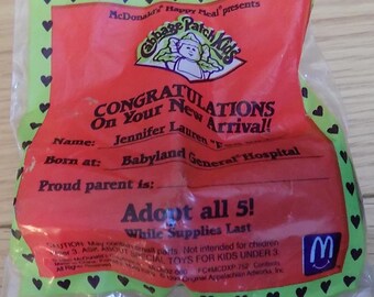 Vintage 1994 Cabbage Patch Kids Mini Doll: McDonald's Happy Meal Toy