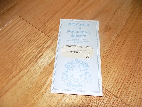 cabbage patch adoption papers