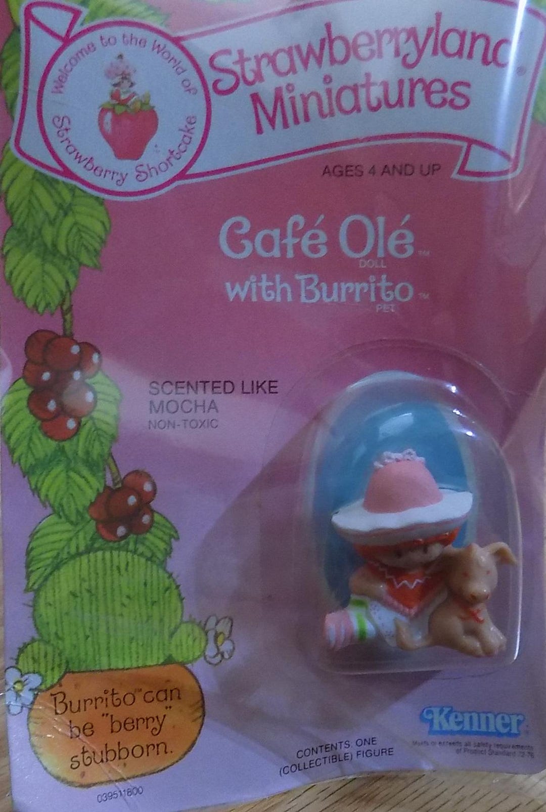 Vintage Strawberry Shortcake Miniature: Cafe Ole With Burrito