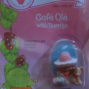 Strawberry Shortcake Mini Strawberryland Miniaturen Café Ole Burrito Verzegelde Vintage Kenner PVC-actiefiguurpop ONGEPAST