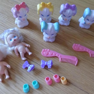 QUINTS Tyco Playset Vintage 1980&#39;s Toys Doll Quintuplets dolls action figures doll stroller accessories
