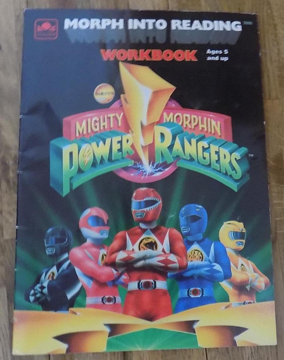 Vintage Power Rangers Activity Book: Mighty Morphin Workbook - Etsy