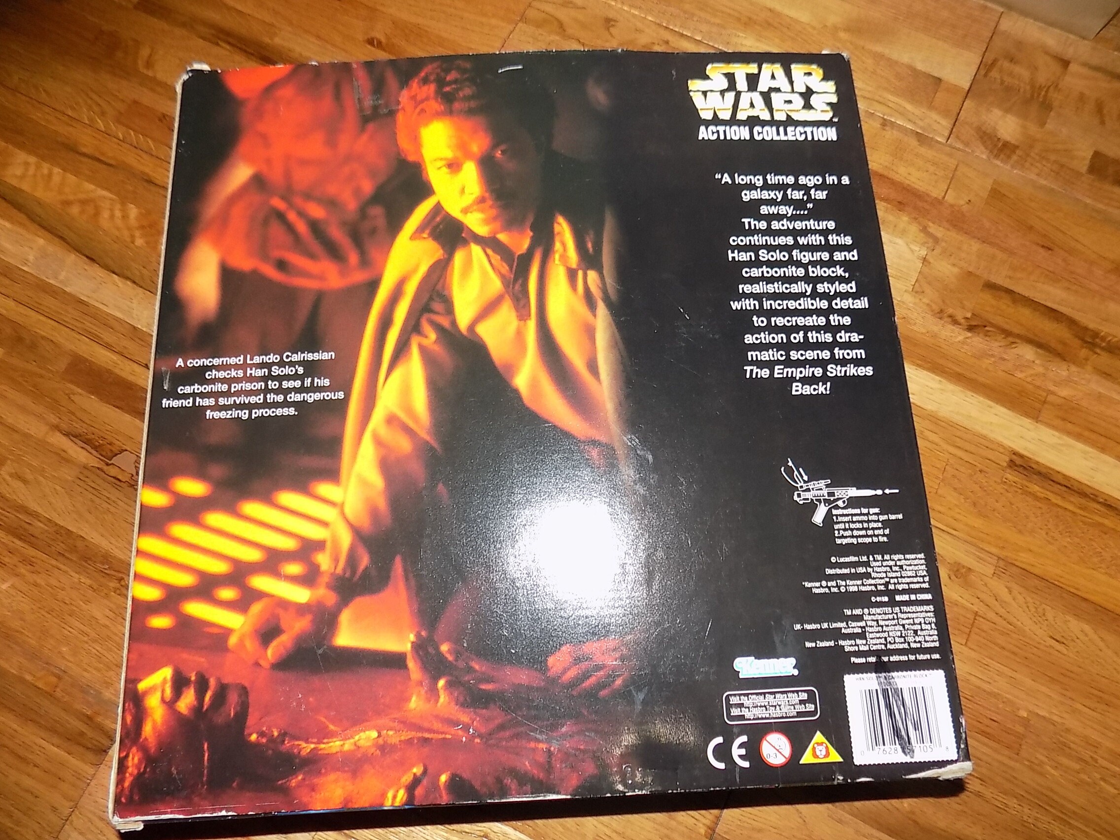 Vintage Star Wars Han Solo in Carbonite Block - Kenner Action