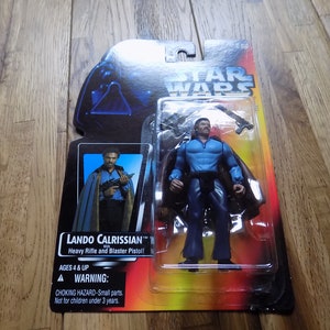 Star Wars The Power of the Force Lando Calrissian starwars Action Figure SEALED Vintage Toy doll weapons