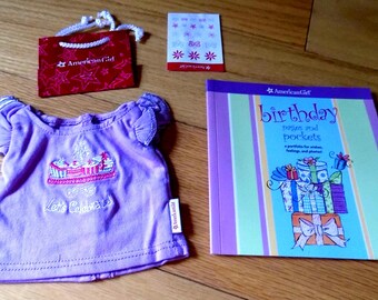 American Girl Doll Shirt: Let's Celebrate Top, Book & Stickers
