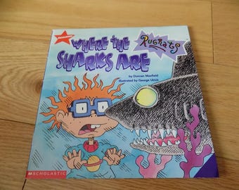 Rugrats Rug Rats Where the Sharks Are: Vintage Book Nickelodeon Scholastic Maxfield