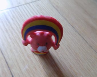 Carebear Cheer Bear Mini Care Bear: PVC Vintage Carebears Action Figure Miniature
