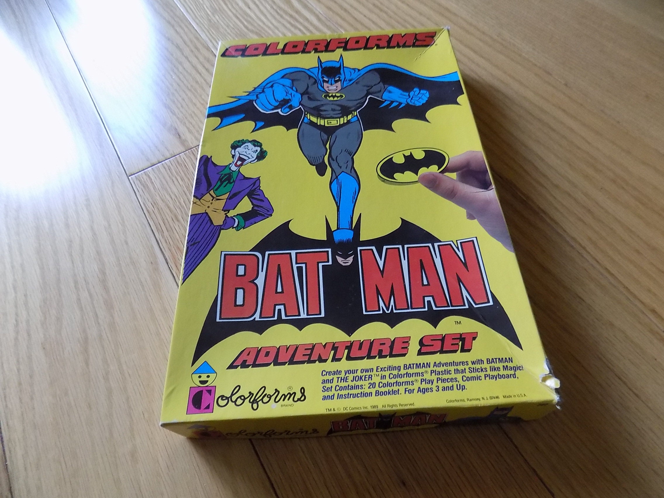Batman Super Hero Vintage Play Set Colorforms Bat Man Vintage Toys