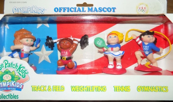 Vintage Cabbage Patch Kids Olympikids, SEALED Miniature Doll Set
