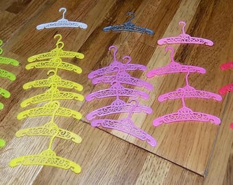 Barbie-hangers Mattel-pop vintage groen geel roze hangers kledingaccessoires veel van 28