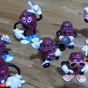 Californian Raisins Vintage 1990&#39;s action figures musical skating Calrab Applause Raisen PVC toys doll dolls California Raisen Raisens