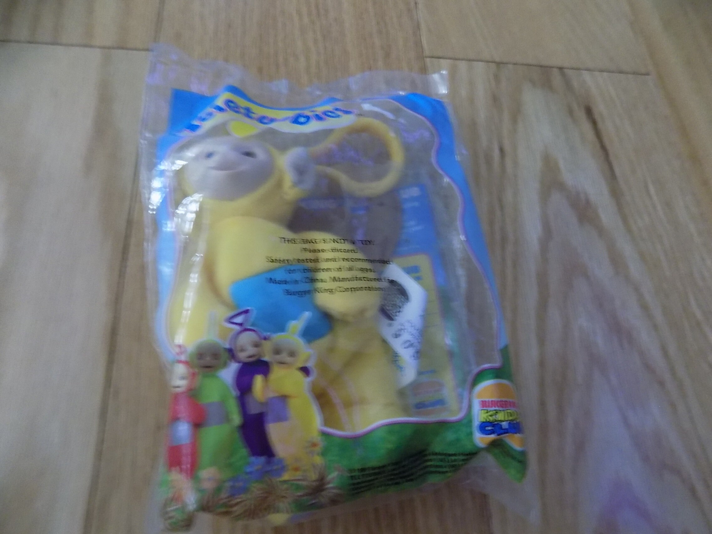 Teletubbies Teletubbie Laa-laa Beanbag Finger Puppet Clip on