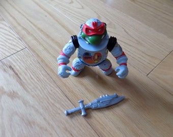 Raphael Space Astronaut Action Figure - TMNT Playmate Toy with Sword