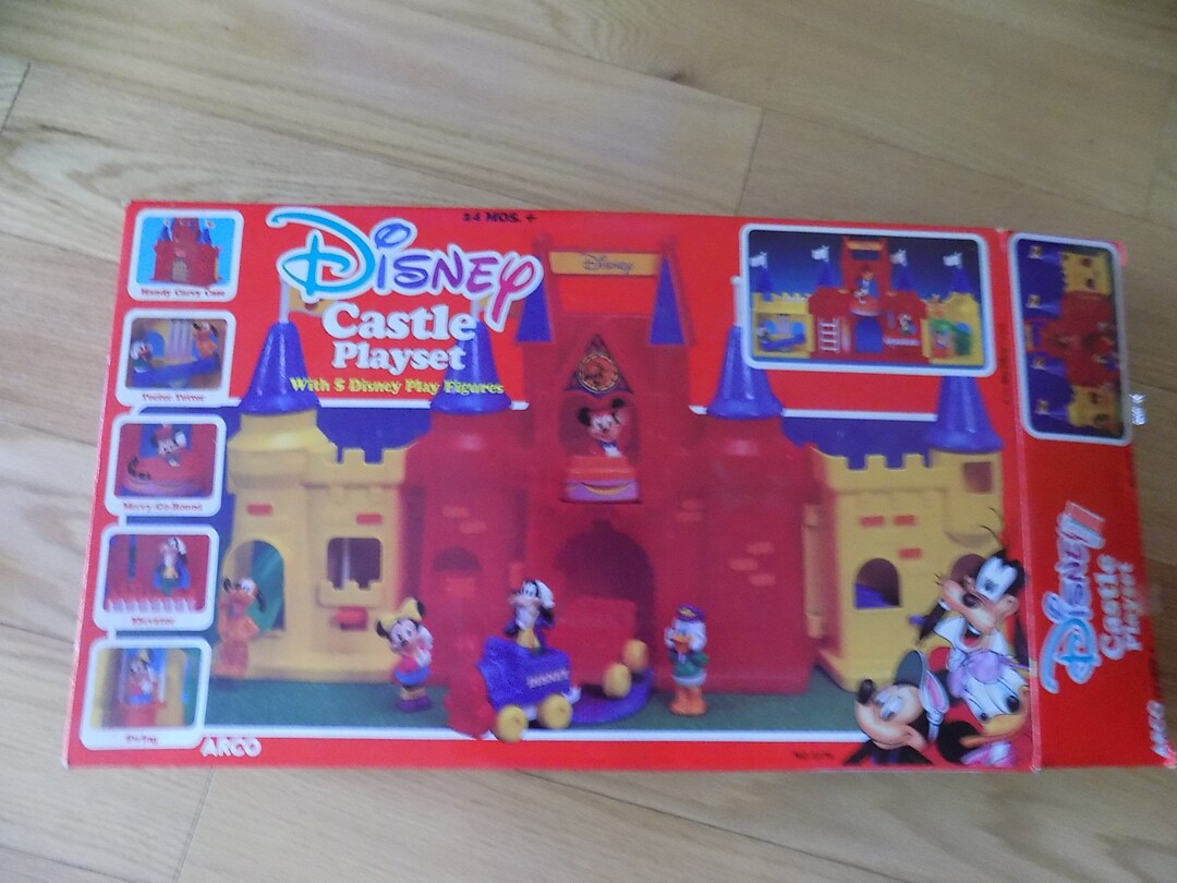 Disney Castle Playset Vintage Mickey Mouse Toodle Tots Little Etsy