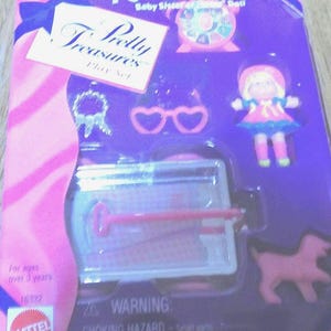 Kelly Pretty Treasurers Play Set Barbie Vintage Toys Dolls Mattel Action Figure Mattel Dolls New Collectible Sealed Mattel Miniatures Wagon