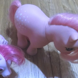 My little Pony G1 Beedy eye Vintage Hasbro 1980 MLP G1 Ponies Pferd Spielzeug Puppen Babys Herz pochen Zuckerwatte
