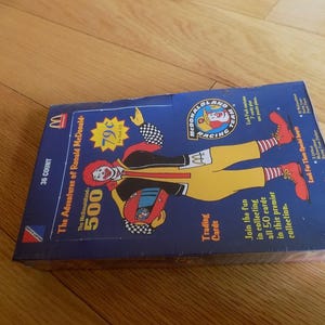 Trading Cards McDonald's Sealed Box - 36 packs of 7 Vintage Happy Meal Grimace Hamburglar New