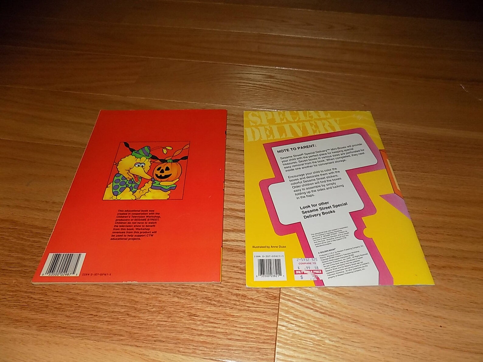 Sesame Street Vintage Coloring Book Golden Book 1991 Unused Cookie