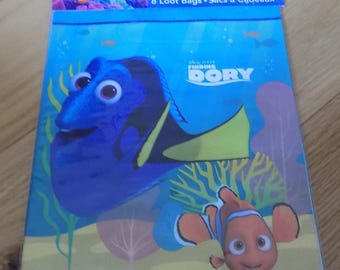 Birthday Party Treat Bags Disney Pixar Finding Dory:  Vintage Supplies Plastic Sacs