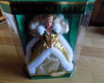 Barbie Special Edition Vintage Spielzeug Puppen Mattel Actionfigur Mattel Puppen Neues Sammlerstück versiegelt Mattel Frohe Feiertage