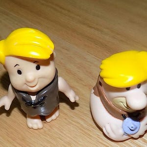 Flintstones Fred Bam bam Flintstone Action Figure doll toys Hannah Barbera Cartoon TV Show